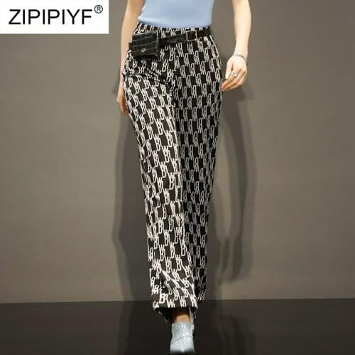 ZIPIPIYF Women's Plaid Trousers