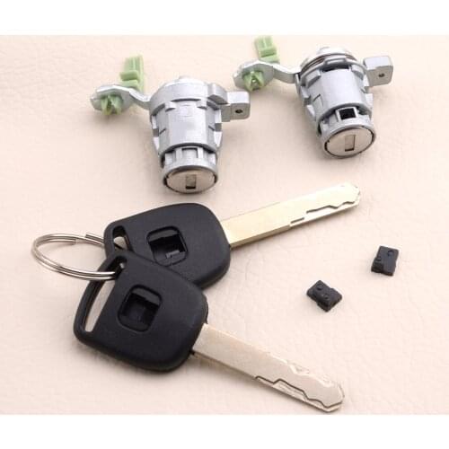 1 Pair Car Left & Right Door Lock Cylinder with 2 Keys Accessories 72185-S9A-013 Fit For Honda CR-V Element 2003 2004 2005 2006