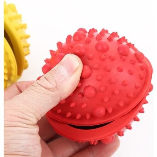 1 PC Pets Soft Rubber Ball Dog Interactive Food Leaking Puzzle Ball Chew Toy For Teeth Cleaning Pet Dog Chew Play Bite Toy