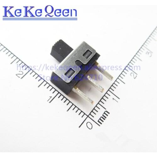 10PCS/LOT SS12D10 toggle switch 3Pins straight feet 1P2T handle high 5mm spacing of 4.7mm 3A 250V SS12D10G5