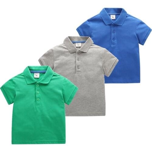 2020 Summer Fashion New Style Baby Boys & Girls Short Sleeve Pure Color Tops Tee Cotton T Shirts Clothes For 24m-8 Y Kids