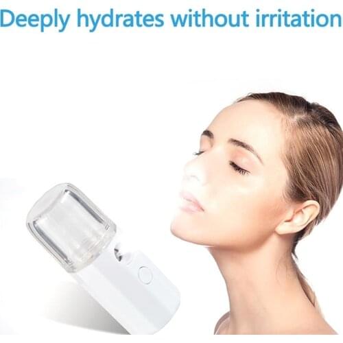 30ml Face Moisturizing Sprayer USB Rechargeable Face Hydrate Nano Humidifier Portable Mini Handheld Facial Skin Care Atomizer