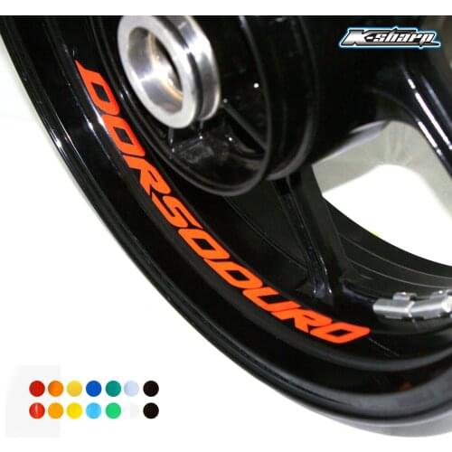 8 X custon inner rim decals wheel reflective sign Stickers stripes FIT DORSODURO