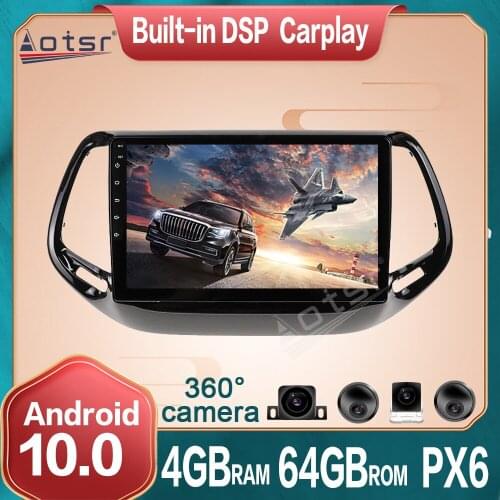 Android Car Multimedia Radio DVD Player for JEEP Commander 2016+ Auto GPS Navigation 360 panoramic Camera DSP Carplay Headunit