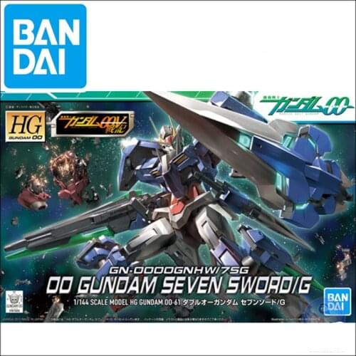 Bandai Original Genuine Assembly Model 57935 HG 00 61 1/144 Seven Sword Japanese Anime Gundam Toys