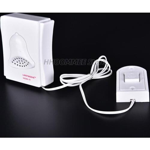 White Door Bell Wired Easy Installed Electronic Door Bell 88cm Wire Doorbell Electronic High Quality