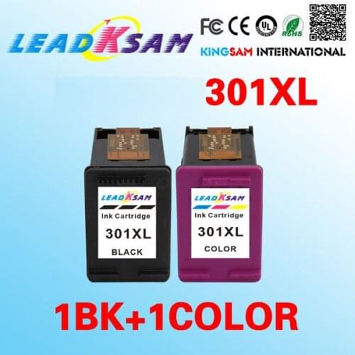 Leadksam Ink Cartridge compatible for hp301 301 301XL CH563EE CH564EE replacement for 301 DeskJet 1050