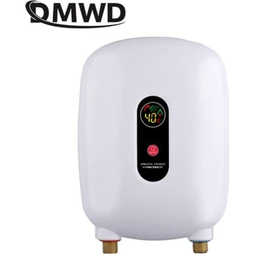 DMWD 3500W Electric Instant Water Heater Hot Water Tap Water Boiler Warmer Thermostatic shower Kitchen Bathroom Quickly Heating