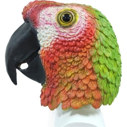Parrot Mask Bird Mens Ladies Adult Fancy Dress Costume Latex Rubber Mask Halloween Party Dress Up