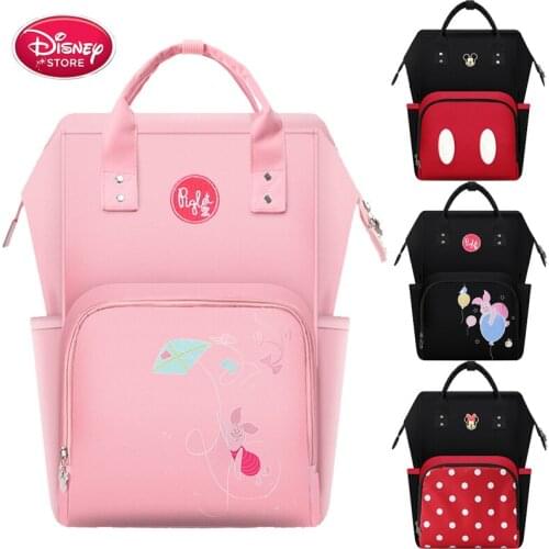 Genuine Disney Mickey Mouse Mommy Bag Baby Stroller Diaper Bag Backpack Maternity Bag Travel Backpack Mom Backpack
