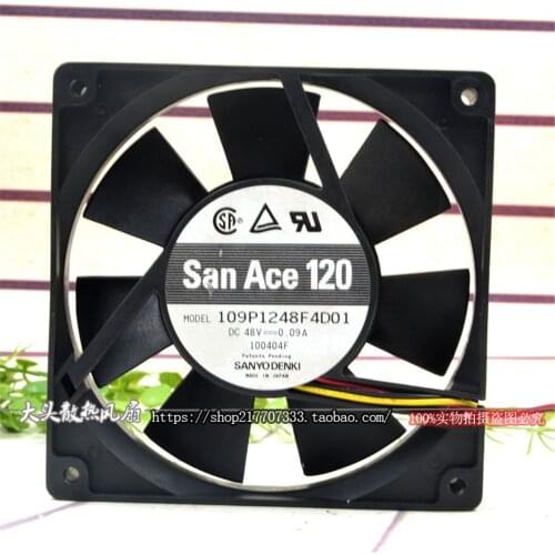 New original 109P1248F4D01 12025 120MM 48V 0.09A double ball mute cooling fan