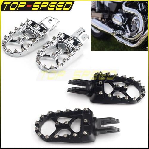 Motorcycle Front Rear Wide Footrest Pedal FootPeg Floorboards For Harley Softail Models 2018-2021 FXBR FXBRS FXDRS FXFB FXLR Low