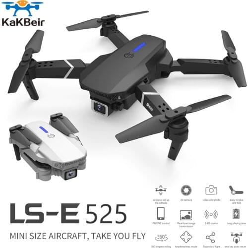 KaKBeir RC Foldable Drone 4k HD dual Camera Wifi fpv E525 Quadcopter Follow me professional helicopter dron Toys for boys