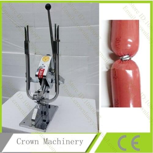 Manual U-shape Double Sausage Clipping Machine;Sausage,Plastic Bag;Fruit Bag ect tying Machine