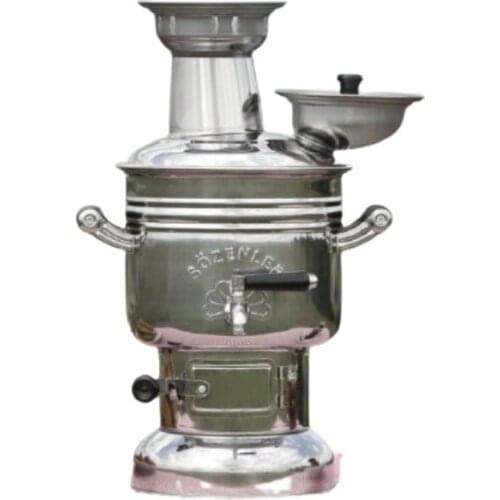 Stainless Steel Samovar teapot warmer Сamping kettle teaware Tea set camping equipment Coffee Machine stove tea charcoal picnic
