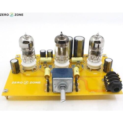 TU1-EMP V2 6922+12AT7 Tube headphone power amplifier finished board+with ALPS Potentiometer