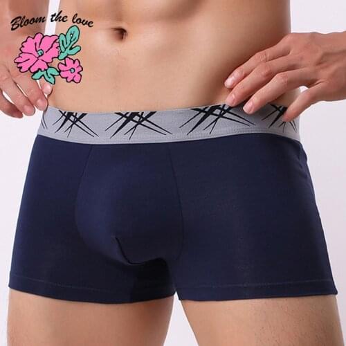 [Bloom the love] Brand New Cotton Boxer Men Underwear Mens Boxers Panties Cuecas Masculina Boxershorts Man Underpant Size S-XL