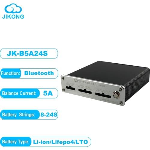 Hankzor Smart Active Equalizer 2S-24S 5A Supercapacitor Active Balancer for Li-Ion Lifepo4 Lto Battery Pack Bluetooth App