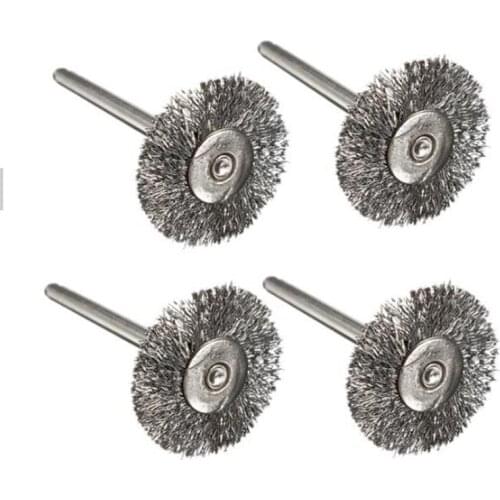 High Quality T-Shape 10pcs Steel Wire Wheel Brushes 3mm Shank Clean for Rotary Tools Cleaning Practical Abrasive Tools