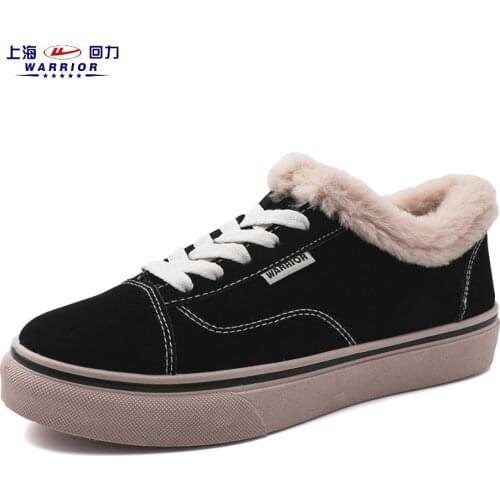 Skateboarding Shoe canvas shoes Female 2020 Autumn winter New Add cashmere Thicken Womens shoes Add cashmere Keep warm trend
