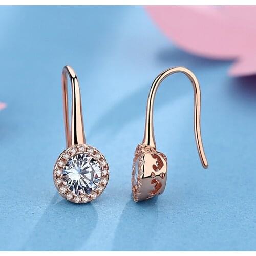 Dolid 14K Rose Gold Earrings for Women Peridot Natural Topaz Stud Earring Brincos Bizuteria of Jewelry Kolczyki Orecchini Girls