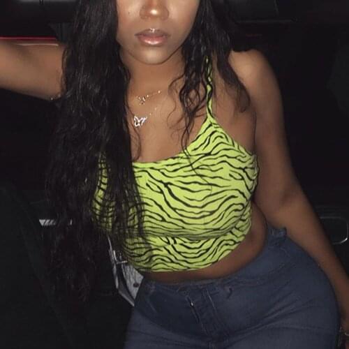 Zebra Animal Printed Tank Tops Women Sleeveless Spaghetti Strap Top Sexy Y2k Crop Tops Sexy Summer Camis Top Streetwear Women