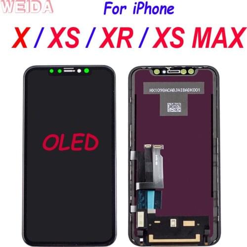 AAA++ Super AMOLED LCD For iPhone X XS XR XS MAX LCD Display Touch Screen Digitizer Assembly for iPhone X XS LCD Replacement