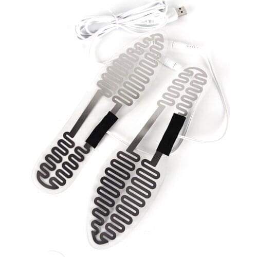 1 Pair Insoles Heating Pads USB Winter Heated Electric Foot Warmers Ski Sports Outdoor Soles Boots Warm Shoes Shoes Standard