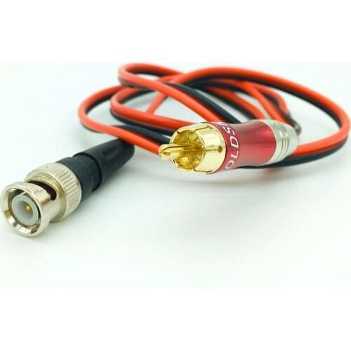 Test cable BNC to RCA male Gold-plated jumper surveillance video BNC to av video recorder extend oscilloscope cable 100cm