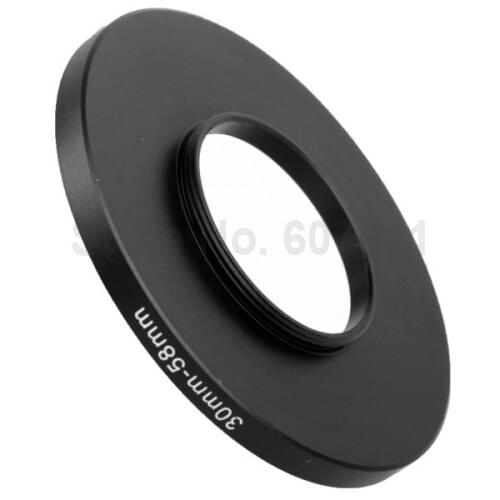 10pcs 30mm-58mm 30-58mm 30 to 58 Step Up Filter Ring Stepping Adapter Lens Adaptor Black