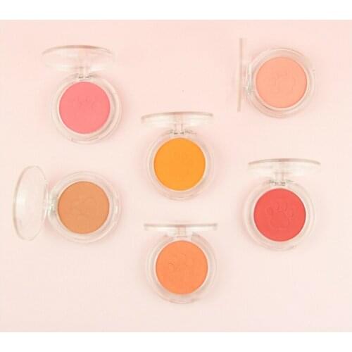 10 Piece Private Label Cat Paw Cute Blush Shades Makeup Facial Contour Long-lasting Red Pigment Powder Face Cosmetics Custom