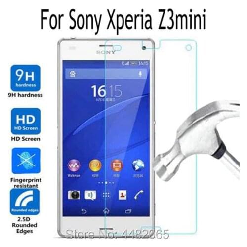 2pcs For Sony Xperia Z3mini Tempered Glass For Sony Xperia Z3 Compact M55W D5803 D5833 Screen Protector Cover Protective Film