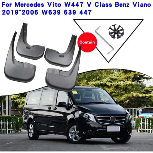 Car Fender Accessories For Mercedes Vito W447 V Class Benz Viano 2006-2019 W639 639 447 Mudguards Splash Guards Fender Mudflaps