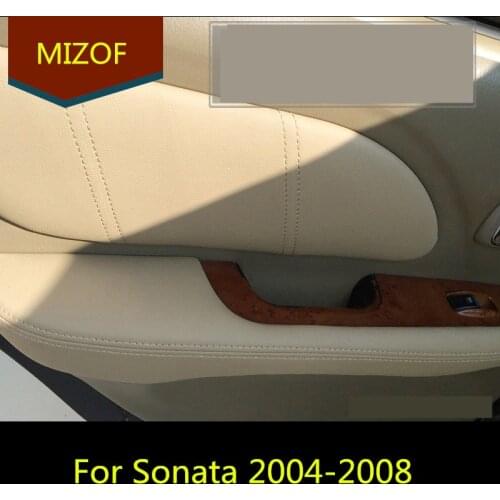 8PCS Microfibre Leather Interior Doors Panel +Armrest Cover For Hyundai Sonata 2004 05 06 07 2008 AAB118