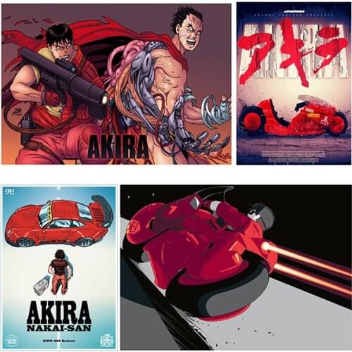 Akira Combate Anime Movie Poster prints white coated paper home art Brand
