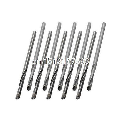 Milling Cutter Straight 2 Flutes End Mill 3mm x 3mm x 20mm x 60mm 10 Pcs