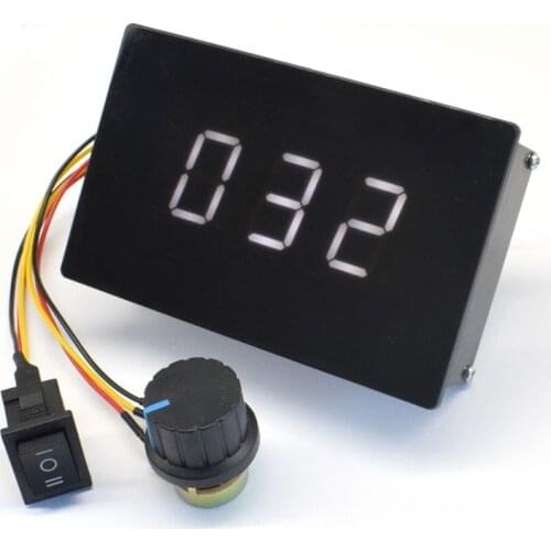 PWM Speed Controller DC Motor Digital Display 0~100% Adjustable Drive Module DC6-60V 20A 6V 12V 24V 36V 48V 60V