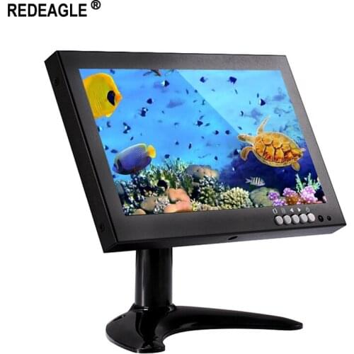 REDEAGLE 8 inch TFT LCD Home Security CCTV Monitor Metal Case with VGA/HDMI/BNC Input