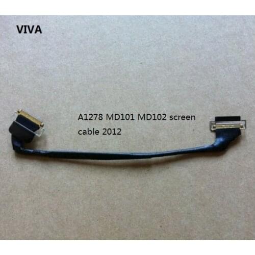 New Original A1278 LCD Screen video cable For MacBook Pro 13" A1278 Mid 2012 MD101 MD102 Laptop Parts Connector Line Flex