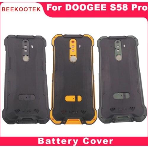 BEEKOOTEK New Original For Doogee S58 pro Phone Battery Cover Back Cover Replacement Accessories+Fingerprint Sensor Cable