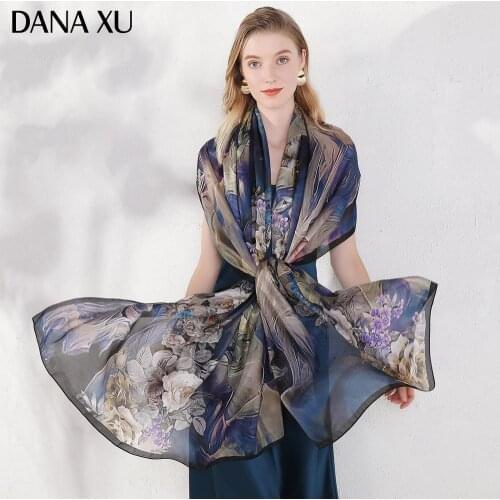 2020 Silk Long Scarf Luxury Brand Women New Design Beach Blanket Shawl Wear Swimwear Bandana Hijab Face Shield Foulard