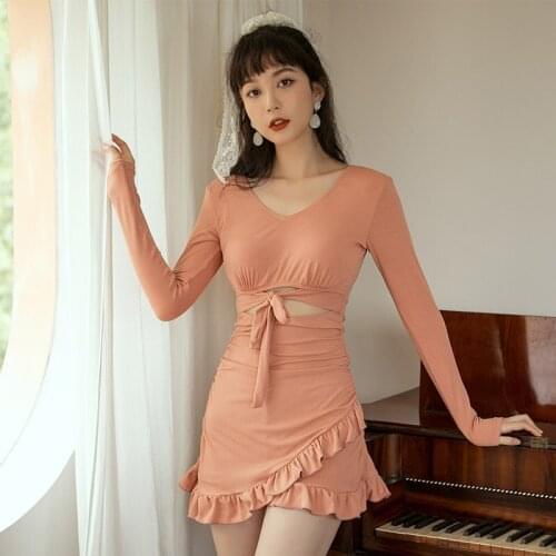 Swimwear Women 2021 One Piece Sexy Swim Suits Plus Size Wear High Waisted Vintage Slimming Swimsuit New Skirt Undertakes