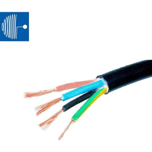 SHENGPAI H05RN-F VDE European Standard 40-90 degree 0.5/0.75/1.0/1.5mm silicon insulated power cord with Round Cords 2C 3C 4C 5C