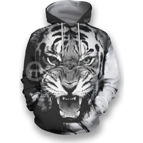 Tessffel Animal Tiger Hunting Tattoo Art Wild Beast NewFashion Tracksuit 3DPrint Men/Women Streetwear Casual Pullover Hoodies 23