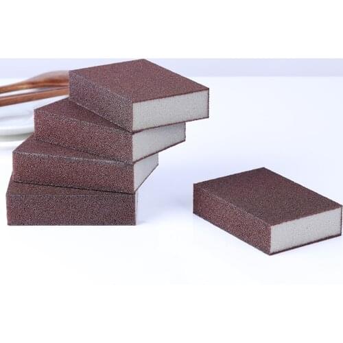 1/4pcs High Density Emery Magic Sponge For Cleaning Homeware Kitchen Sponge Removing Rust Rub Alumina Diamond Grit+ Sponge