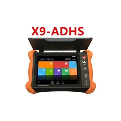 Top function X9-MOVTADHS IPC Security CCTV Tester Monitor with SDI TVI AHD CVI Multimeter/TDR/OPM/VFL/POE/4K H265 HDMI input