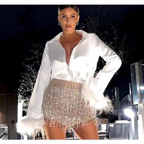 YHJYD Satin Blouses
