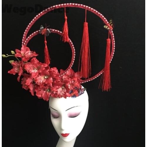 New DIY Handmade Classical Chinese Style Show Headdress Adult Stage Hair Accessories For Women