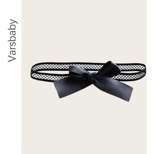Varsbaby Lady Sexy Lingerie Stocking Lace Belt Legs Ring Belt Big Bow Garters For Women