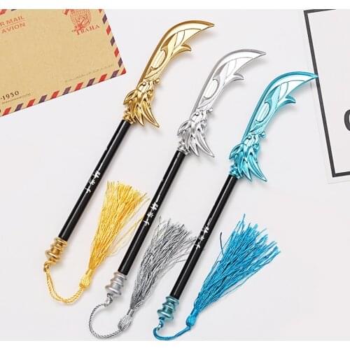 1pcs Creative Weapon Gel Pen Student Kawaii Stationery Office Supplies 0.5mm Black Ink Novelty Child Prize